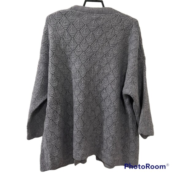 NWT Coco + Carmen Womens Gray Calypso Open Cardigan Knitted Sweater Size L/XL - Picture 2 of 11